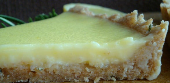 #htmlcaption_1318 Lemon Tart with Rosemary Crust