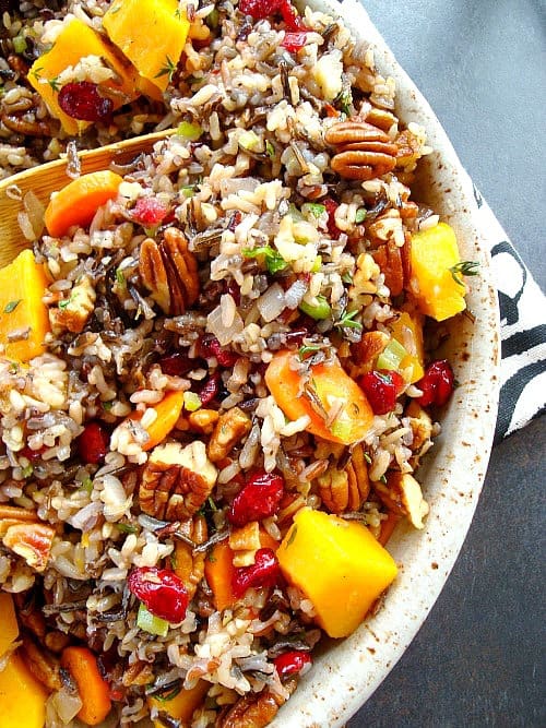 Wild Rice Pilaf with Squash, Cranberries and Pecans - Good ...