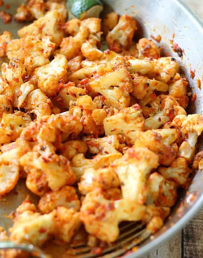 Cauliflower with Roasted Red Peppers
