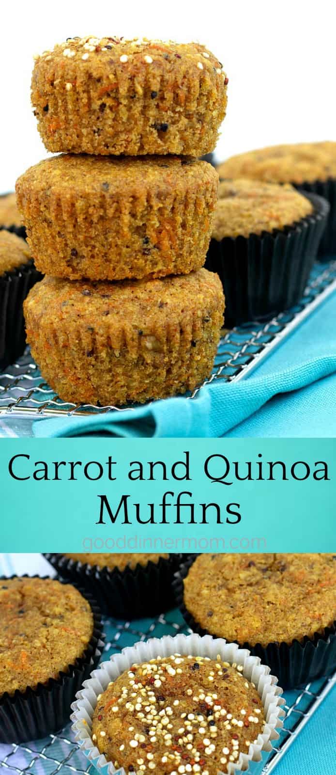 Carrot and Quinoa Muffins Pinterest pin