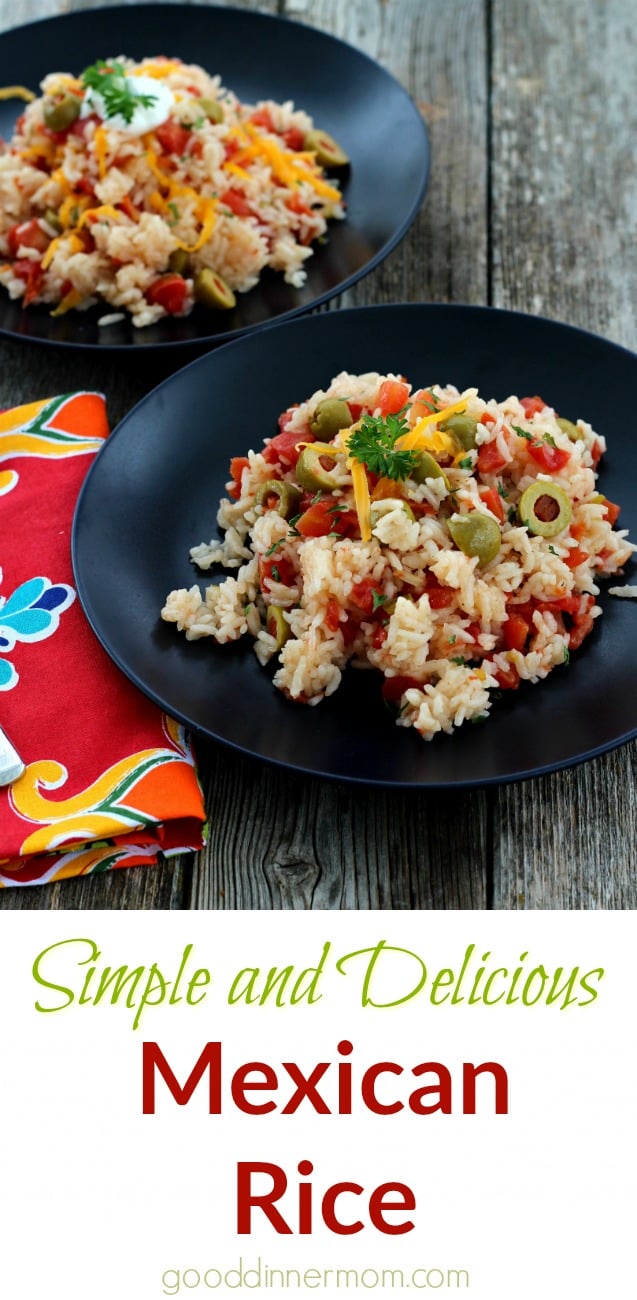 Simple and delicious Mexican Rice is made in one dish. Make it mild or spicy with Rotel tomatoes.