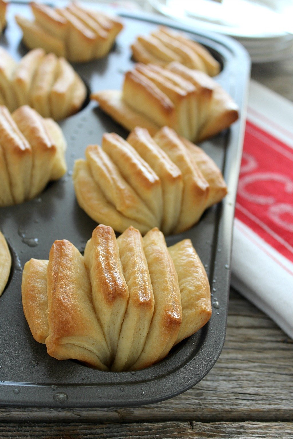 Butter Fan Rolls are easy to make with these step by step instructions and illustrations. Flaky, buttery, and tender. And beautiful.