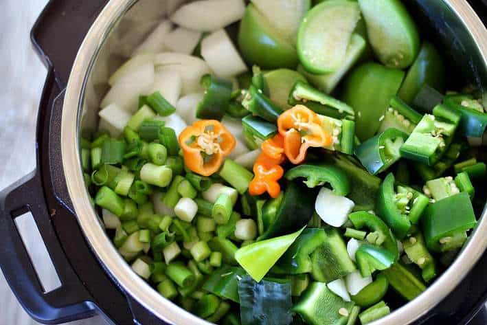 vegetables in the instant pot