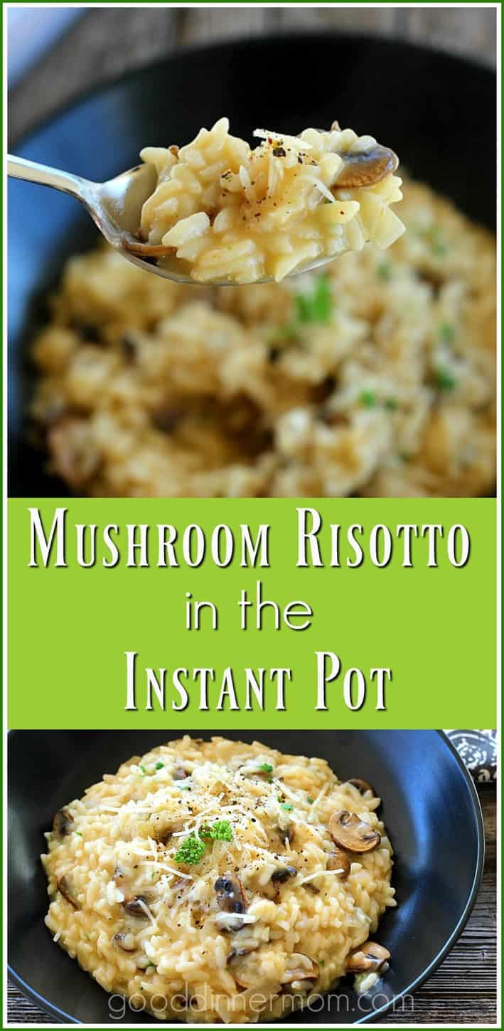  Mushroom Risotto Pinterest pin