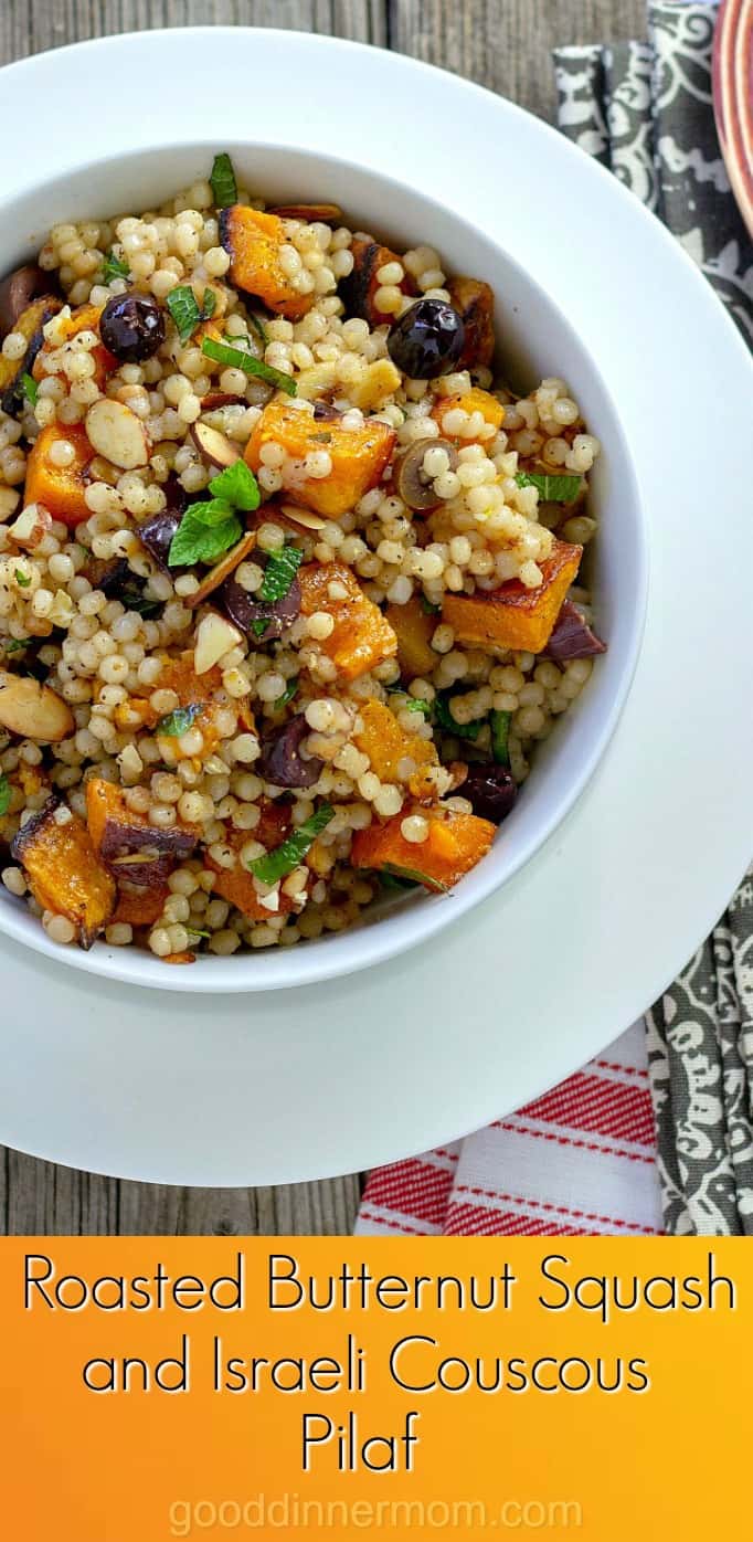 Roasted Butternut Squash and Israeli Couscous Pilaf Pinterest Pin