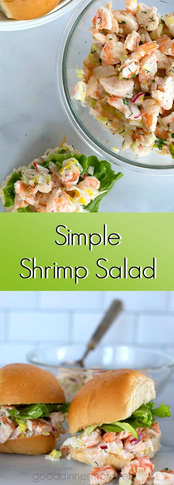 Simple Shrimp Salad Pinterest Pin