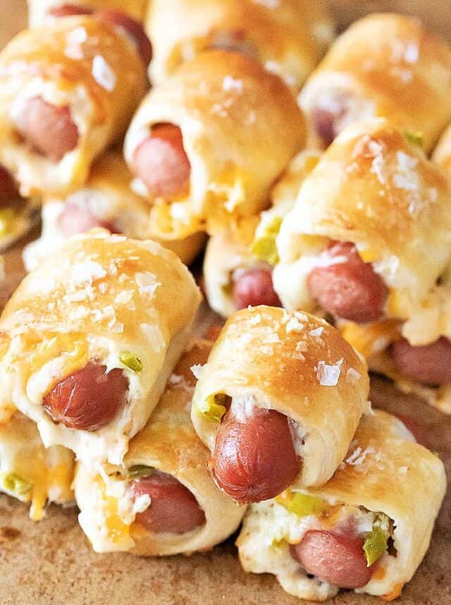 Closeup of Jalapeno Pigs in a Blanket