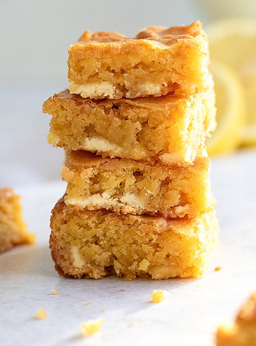 u*1様 NICENESS blondie 18AW Buttery Lemon Blondies with White Chocolate (Easy Recipe)
