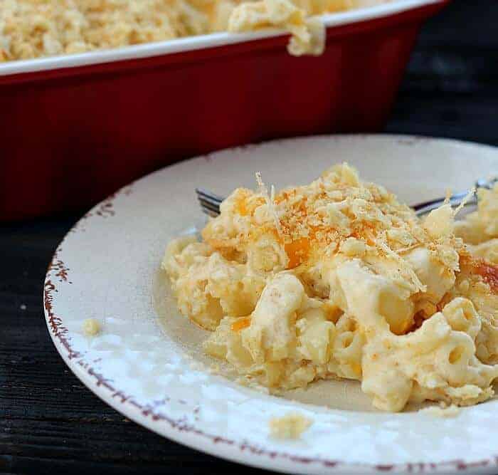 Grandma Phyllis' Famous Baked Macaroni and Cheese recipe.
