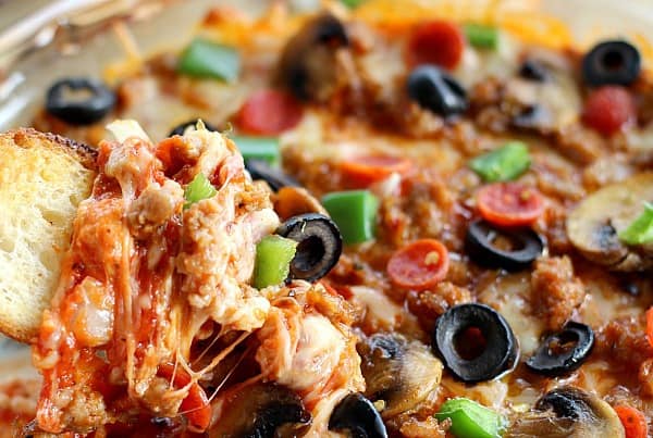 Hot Pizza Dip. This will be THE hit at the appetizer table.