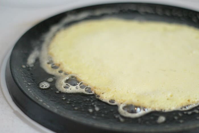Pancake being cooked