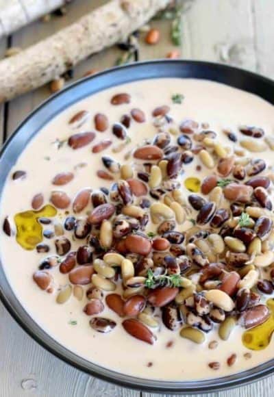 Heirloom beans are flavorful and visually stunning. This recipe for heirloom beans, fresh thyme, cream and olive oil is delicious.