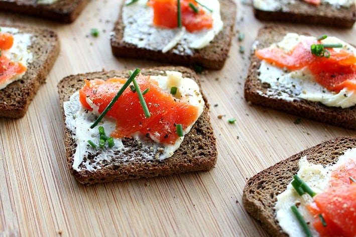 Smoked Salmon with Ginger Butter