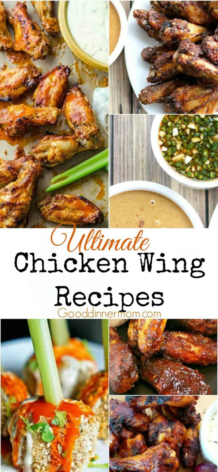 Ultimate chicken wing recipe Pinterest pin