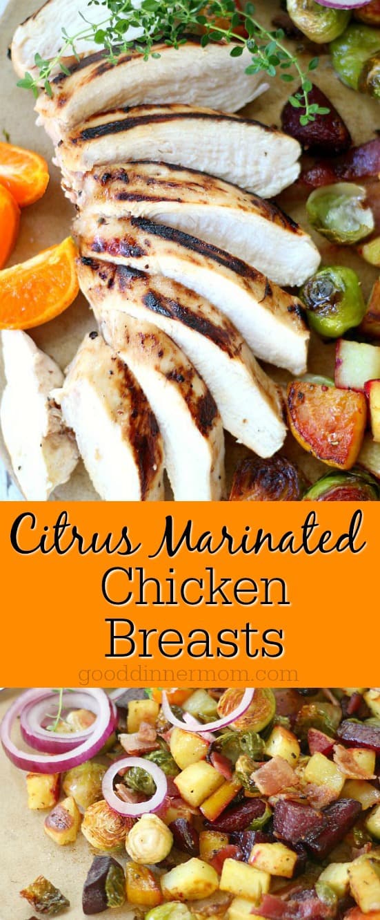 Citrus Marinated Chicken Breasts Pinterest pin