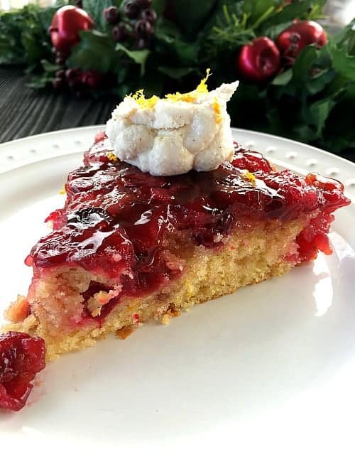 Cranberry Upside Down Cake with Ricot