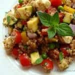Vegetables and quinoa